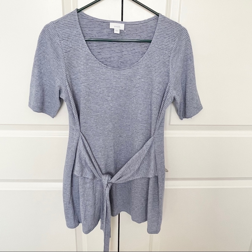 NEW J. Jill Pure Jill Front Tie Top Tunic Linen